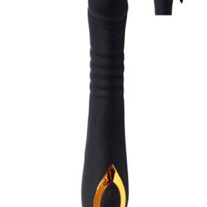 TWIST Noir, Vibromasseur va-et-vient USB en silicone médical, doté de 18 modes de stimulation
