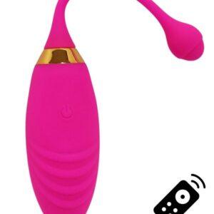SUNDAY, Un Œuf vibrant USB avec télécommande, dans un silicone médical doux et rainuré