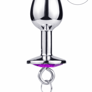 Plug bijou aluminium violet avec clochettes Taille S JINGLE