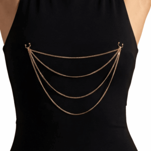 bijou pinces tétons avec 4 chainettes doré rose