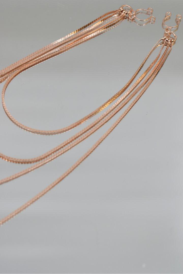 bijou pinces tétons avec 4 chainettes doré rose – Image 8