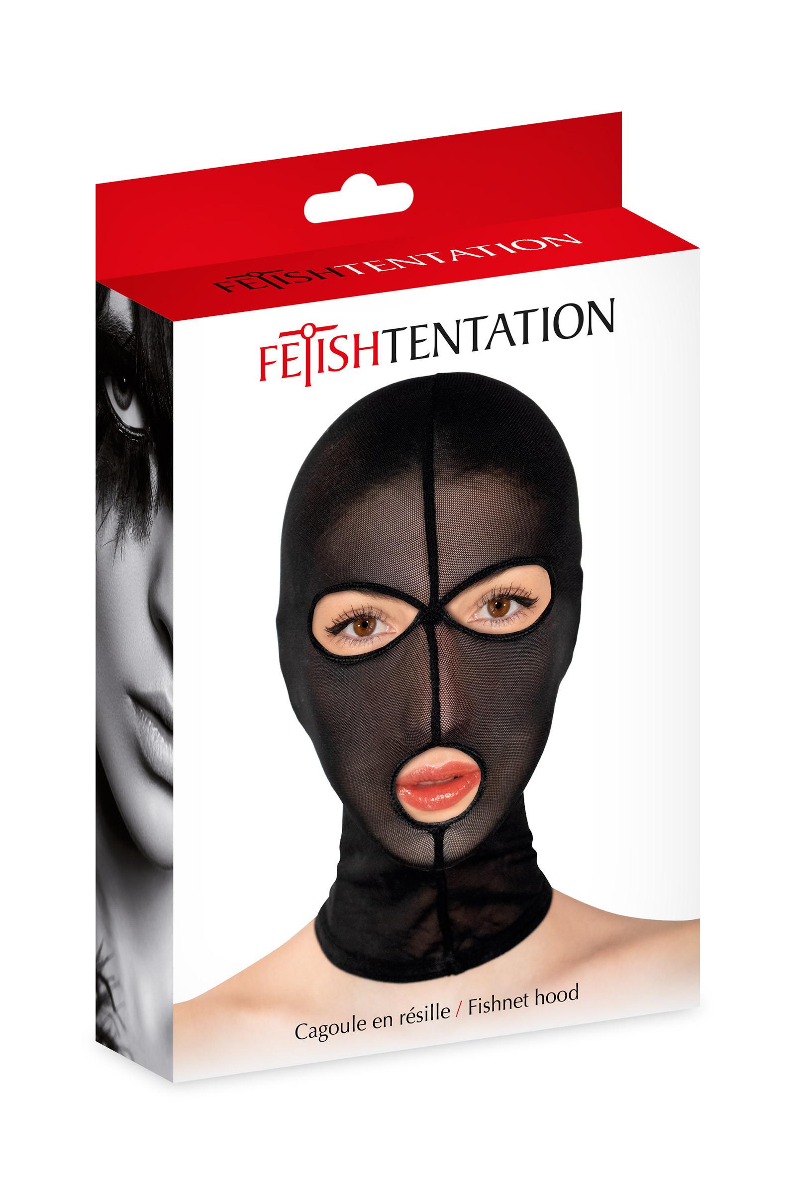 Cagoule fétichiste en fine résille Fetish Tentation