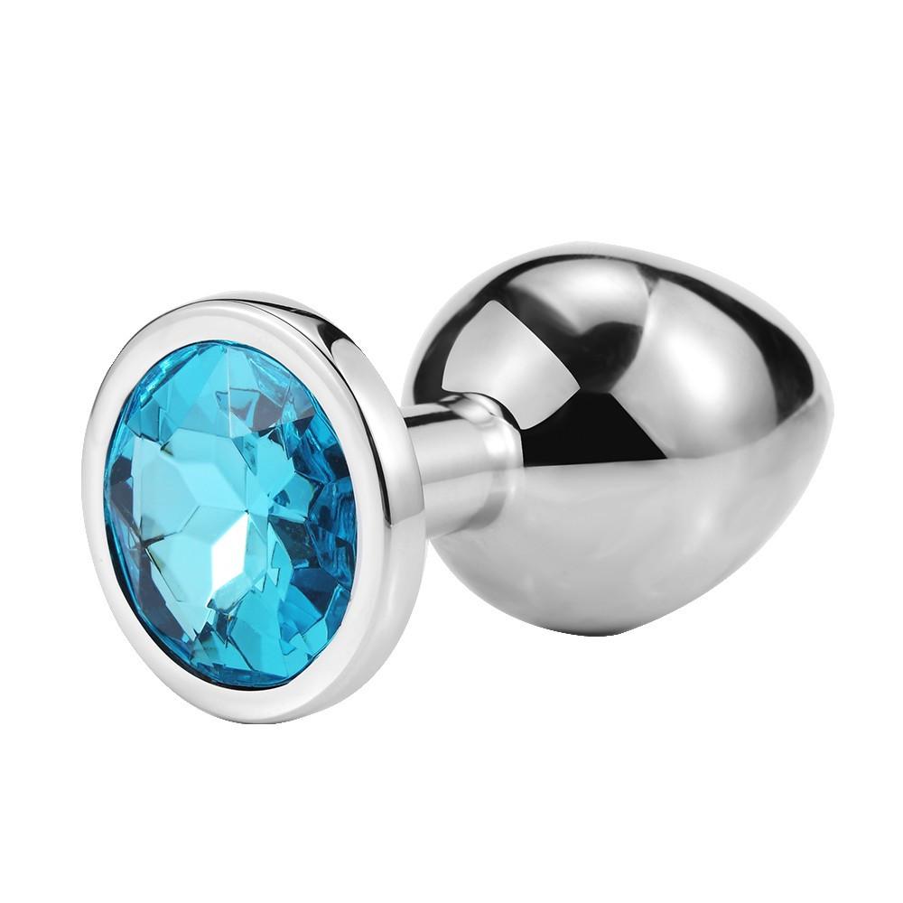 Plug bijou en aluminium bijou bleu Large HELIRA – Image 4