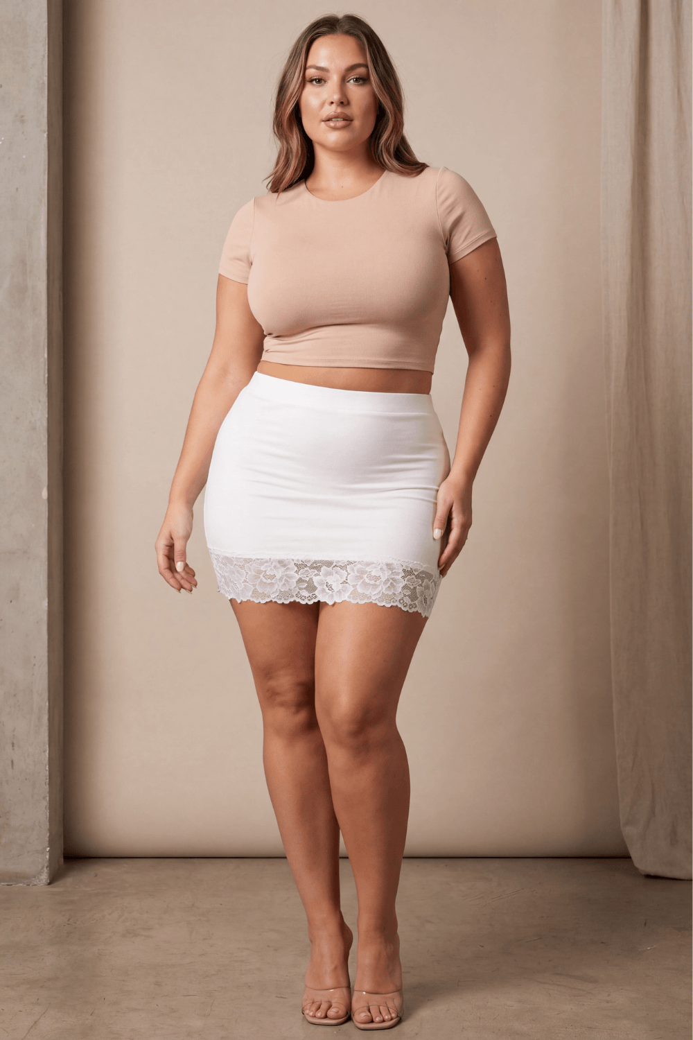 Jupe courte blanche Marina – Image 4