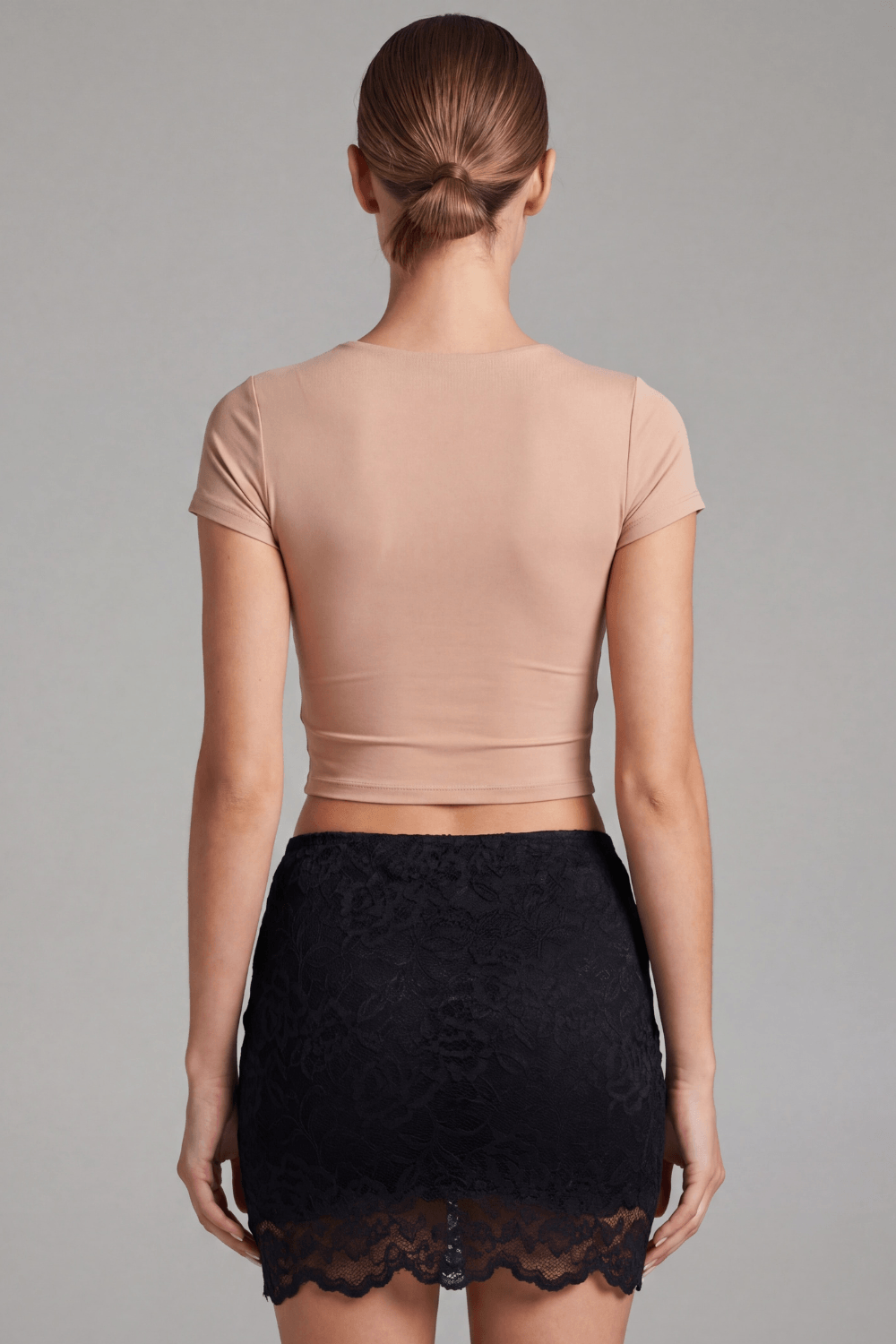 Jupe courte noire Camélia – Image 3
