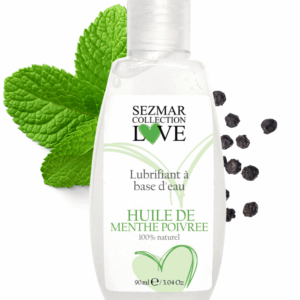 Lubrifiant à base d'eau 100% naturel Menthe poivrée 90 ml