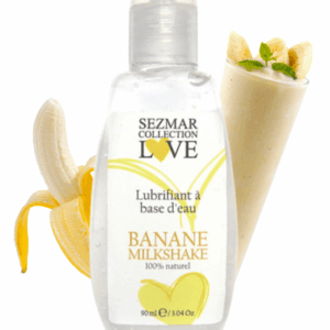 Lubrifiant à base d'eau 100% naturel Banane Milkshake 90 ml