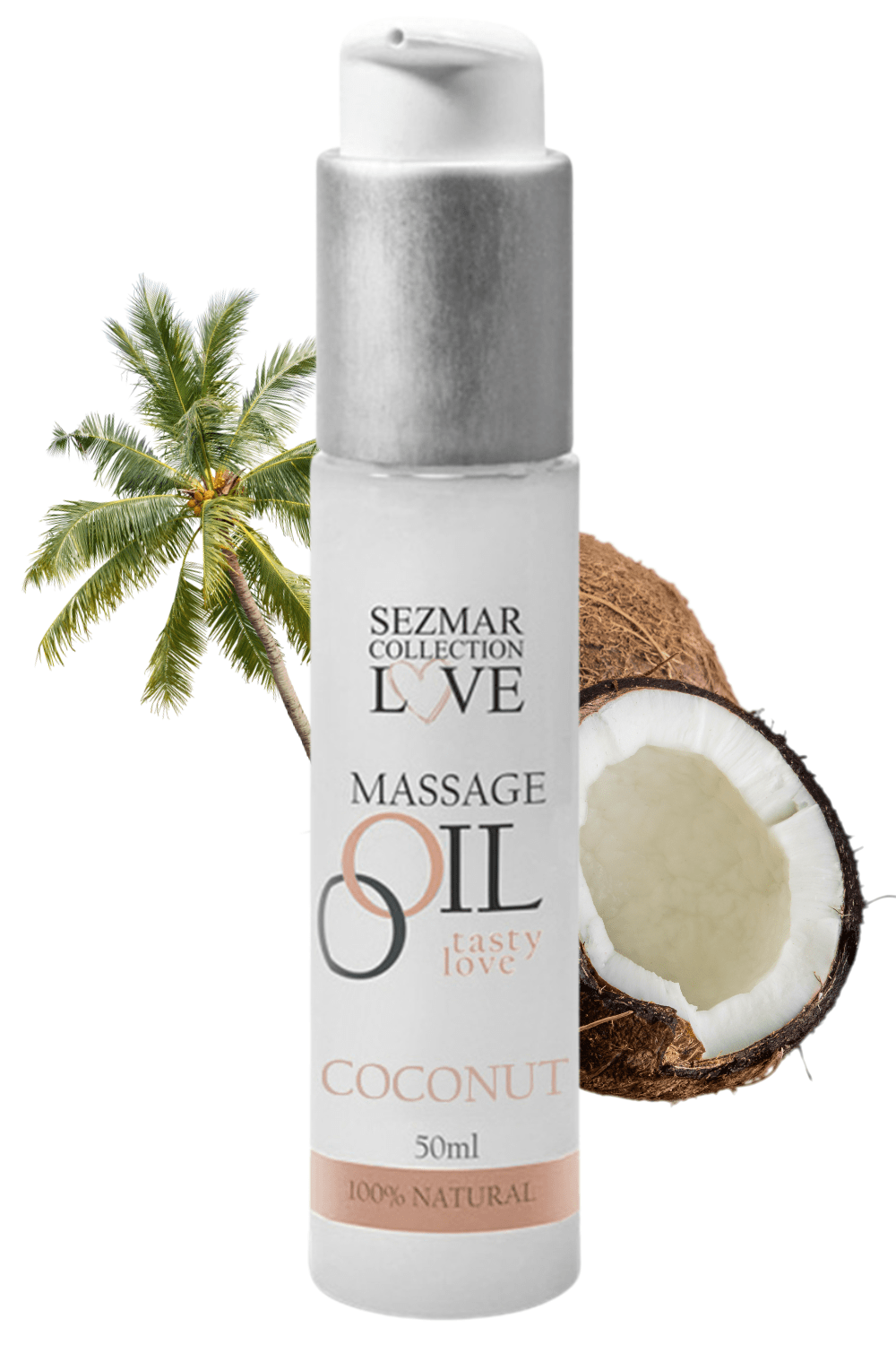 Huile de massage 100% naturelle noix de coco 50ml – Image 3
