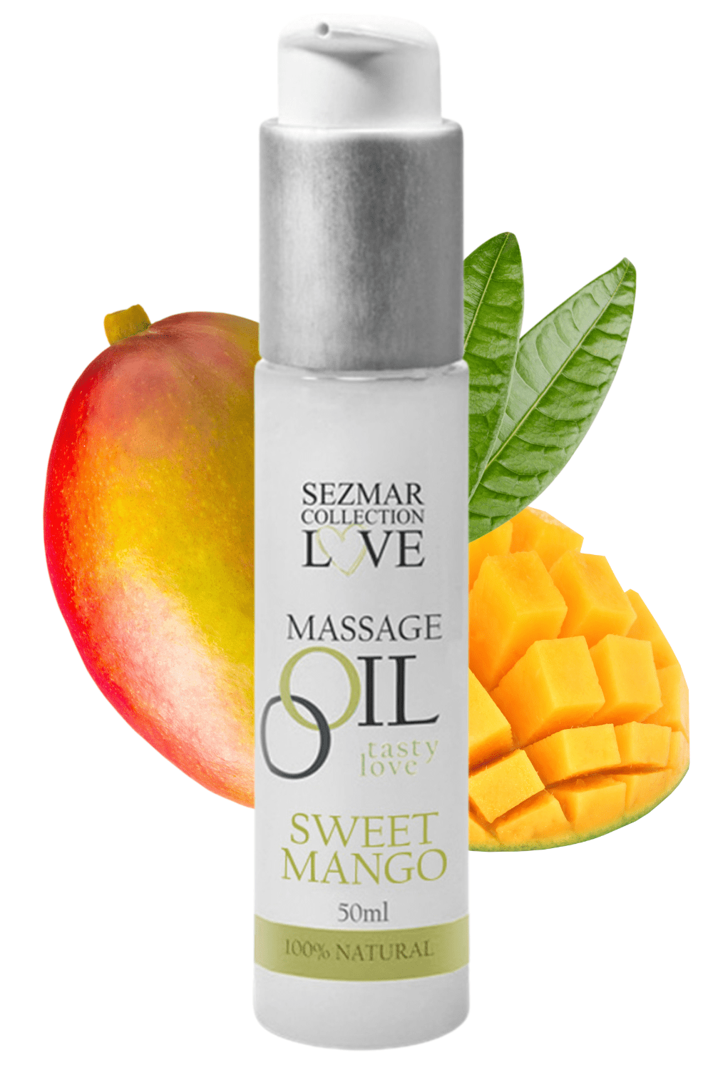 Huile de massage comestible mangue 50ml – Image 3