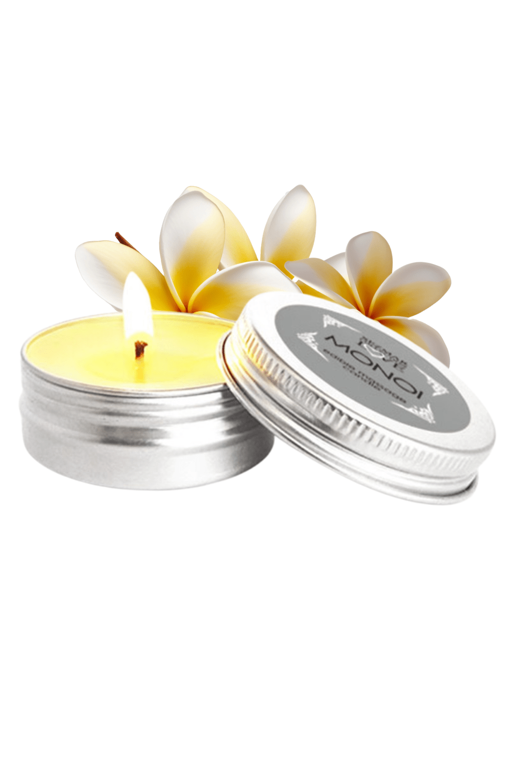 Mini Bougie de massage Monoï 30ml 100% naturelle – Image 2