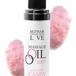 Huile de massage comestible Barbe à papa 100ml 100% naturelle
