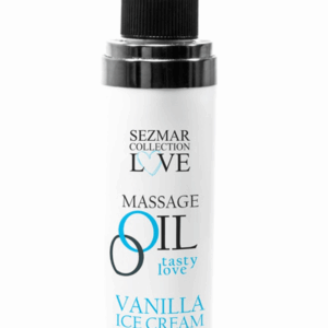 Huile de massage comestible Vanille glacée 100ml 100% naturelle