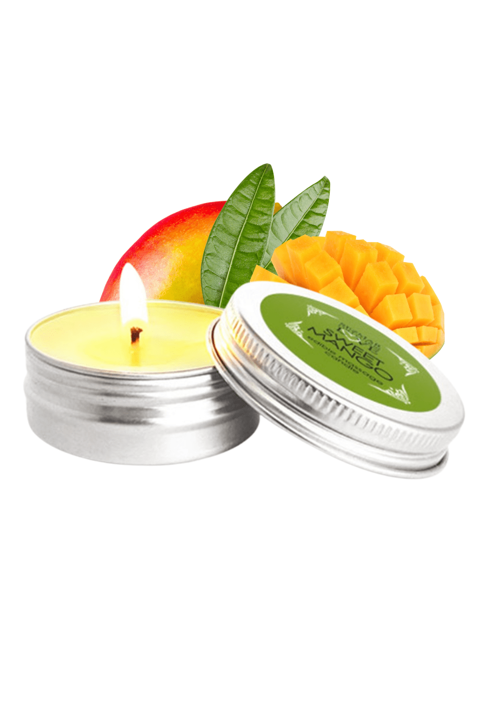 Mini Bougie de massage Mangue 30ml 100% naturelle – Image 2