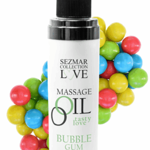 Huile de massage comestible bubble gum 100ml 100% naturelle