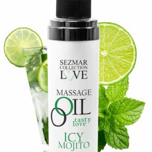 Huile de massage comestible mojito menthe 100ml 100% naturelle