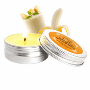 Mini Bougie de massage milshake banane 30ml 100% naturelle