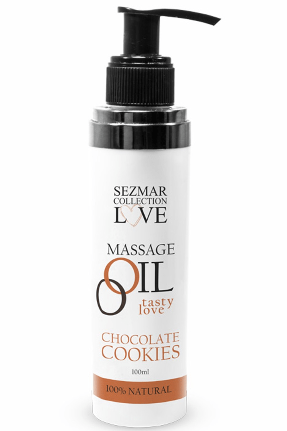 Huile de massage comestible cookie chocolat 100ml 100% naturelle