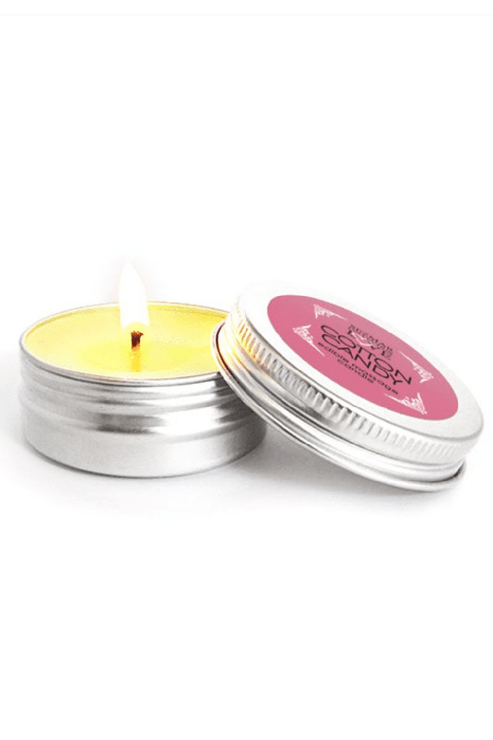 Mini Bougie de massage barbe à papa 30 ml 100% naturelle – Image 6