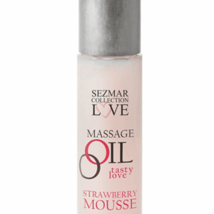 Huile de massage comestible mousse de fraise 50ml