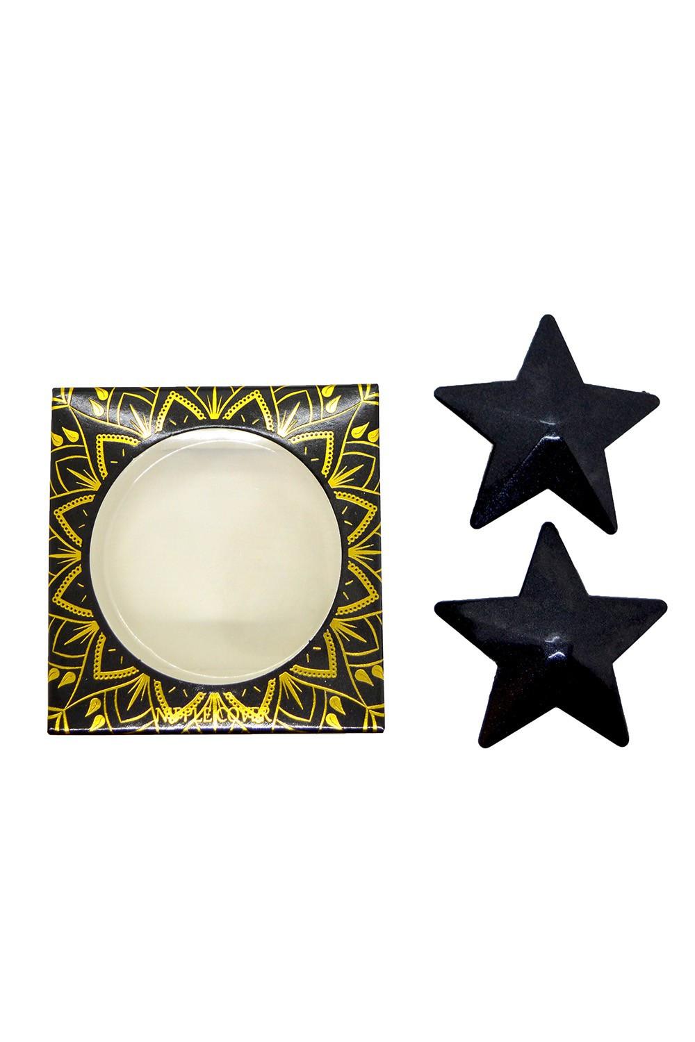 Nipple Métal noir Cache tétons d'étoile – Image 8