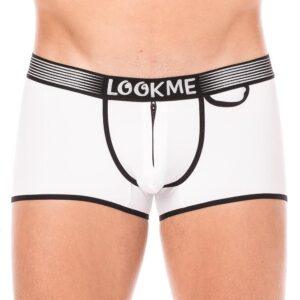 Mini-Pants blanc échancré avec zip