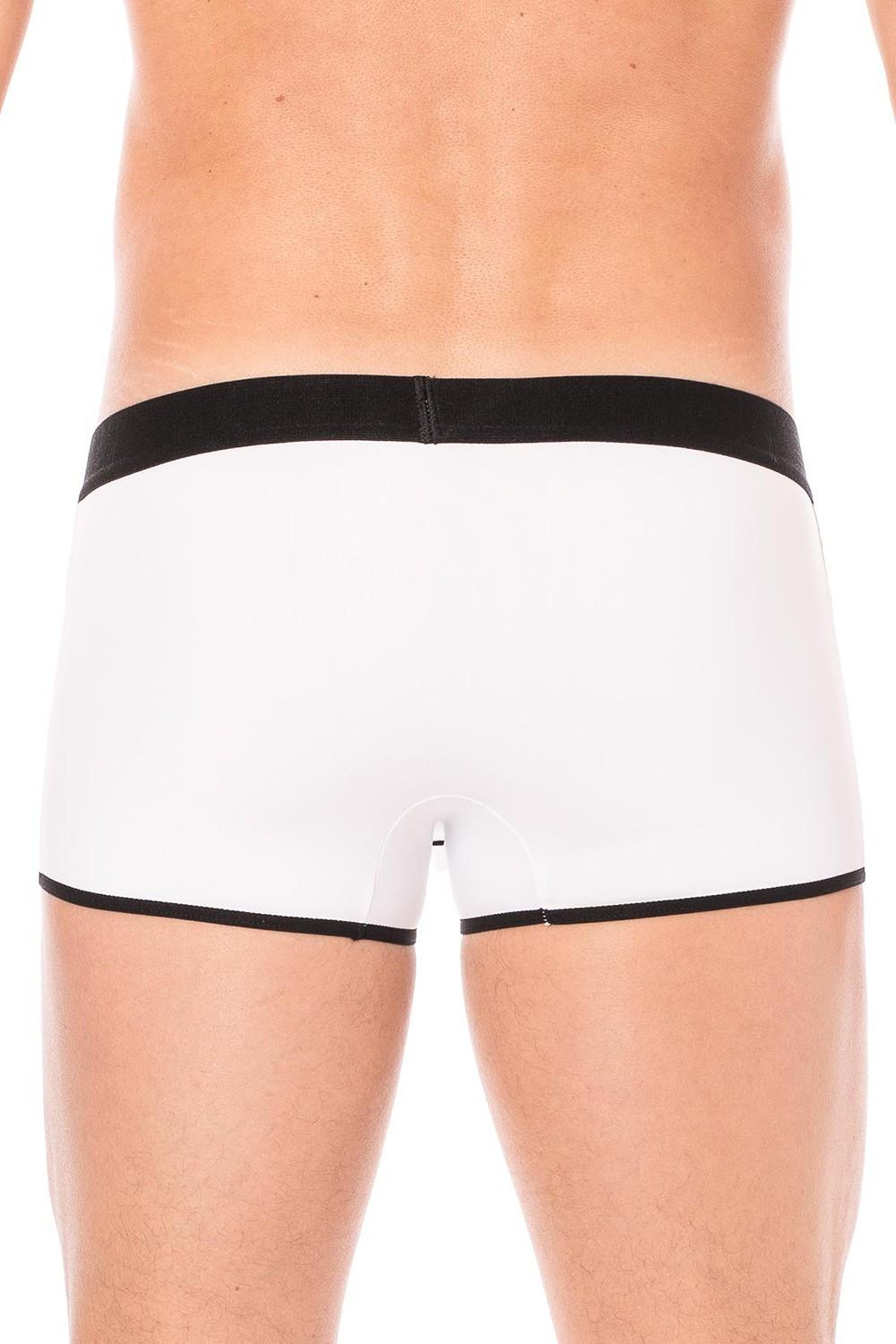 Mini-Pants blanc échancré avec zip – Image 3