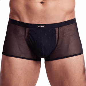Boxer noir semi opaque