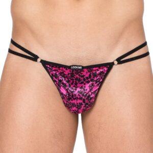 Mini string imprimé rose et noir New Look