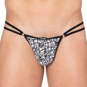 Mini string imprimé blanc et noir New Look