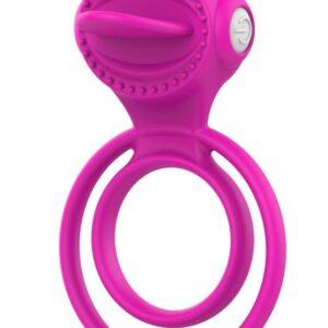 Anneau vibrant 1 seul mode de vibration très extensible rose Pocket Pleasure 1 dosette de lubrifiant