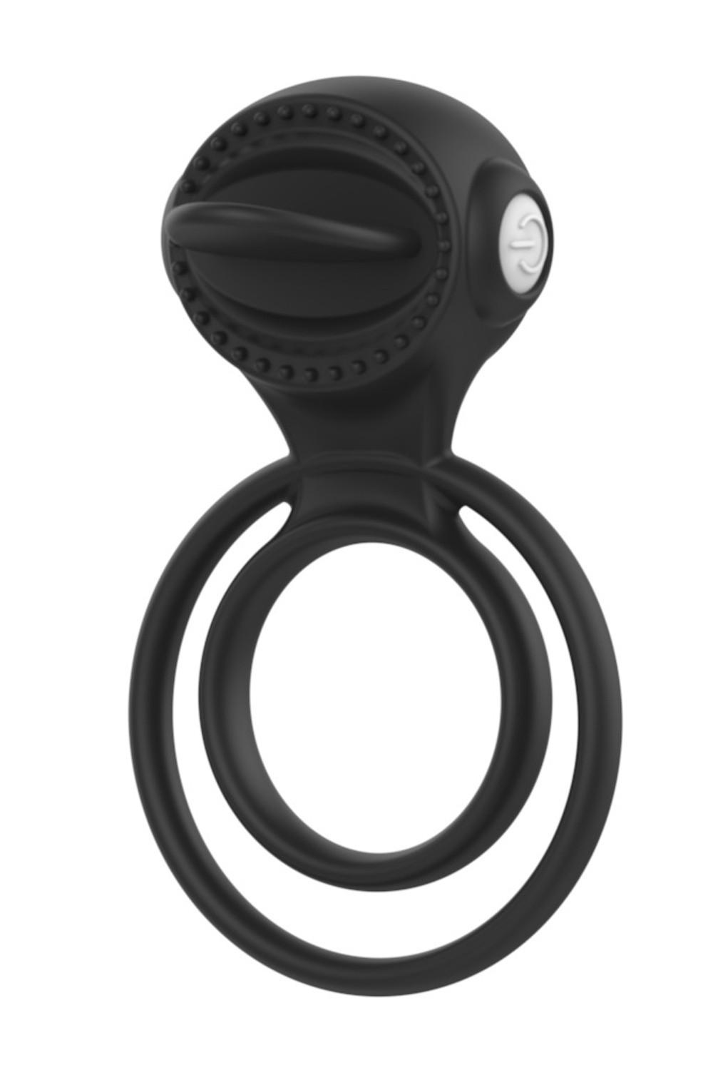 Anneau vibrant 1 seul mode de vibration très extensible noir Pocket Pleasure 1 dosette de lubrifiant