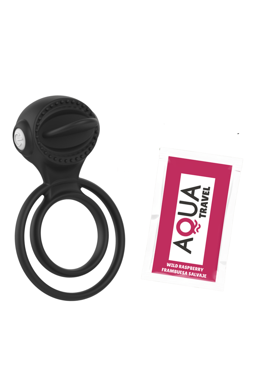Anneau vibrant 1 seul mode de vibration très extensible noir Pocket Pleasure 1 dosette de lubrifiant – Image 4