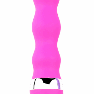 Mini Vibromasseur rose ondulés Pocket Pleasure 1 dosette de lubrifiant