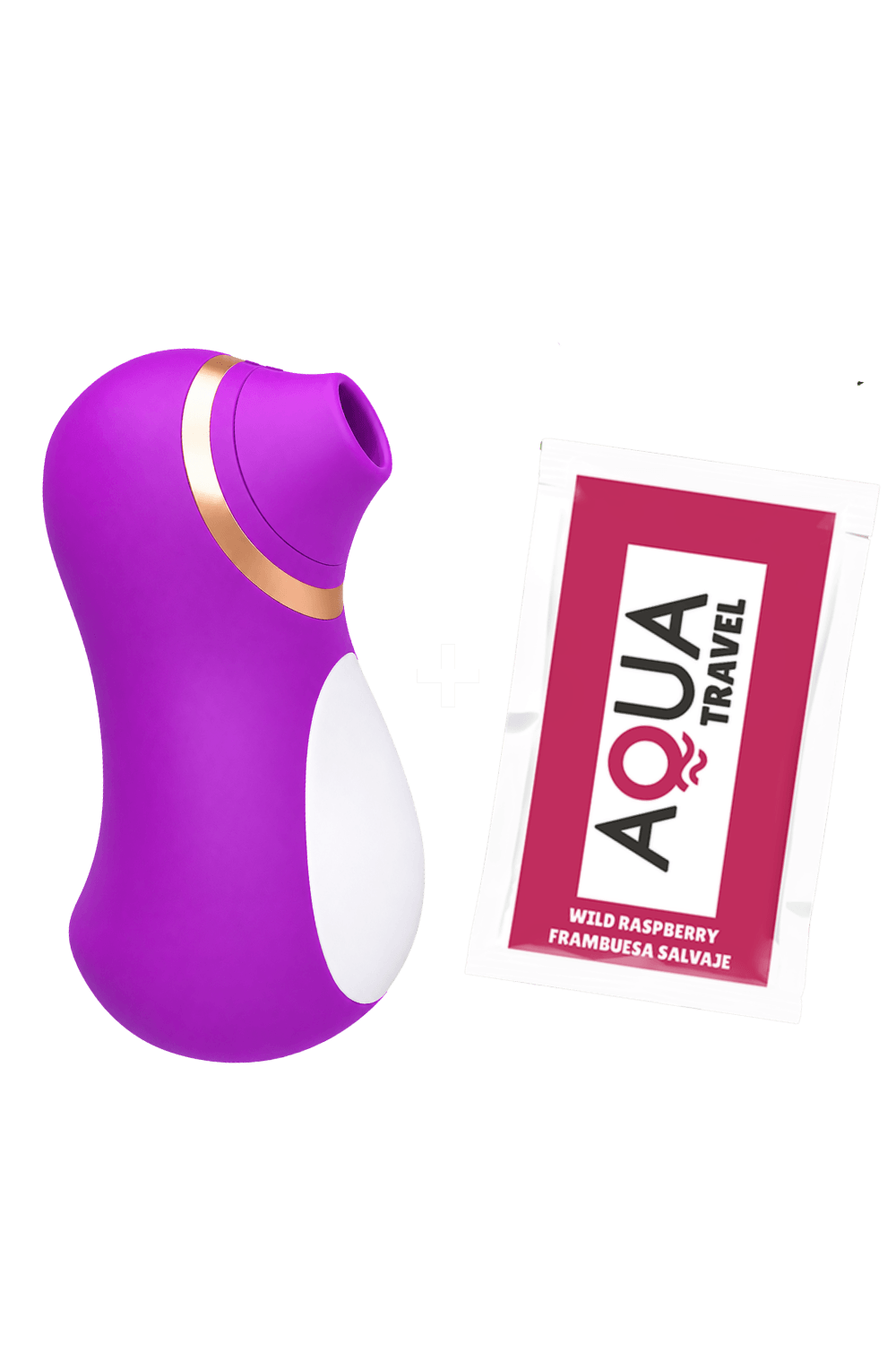 Stimulateur Clitoridien Pingouin à Langue Fuchsia 1 dosette de lubrifiant — Pocket Pleasure – Image 4