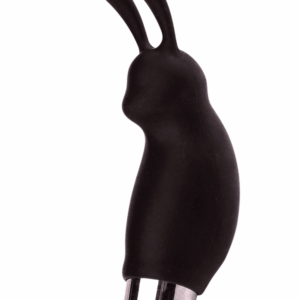 Mini Stimulateur Clitoridien Lapin Noir 1 dosette lubrifiant — Pocket Pleasure