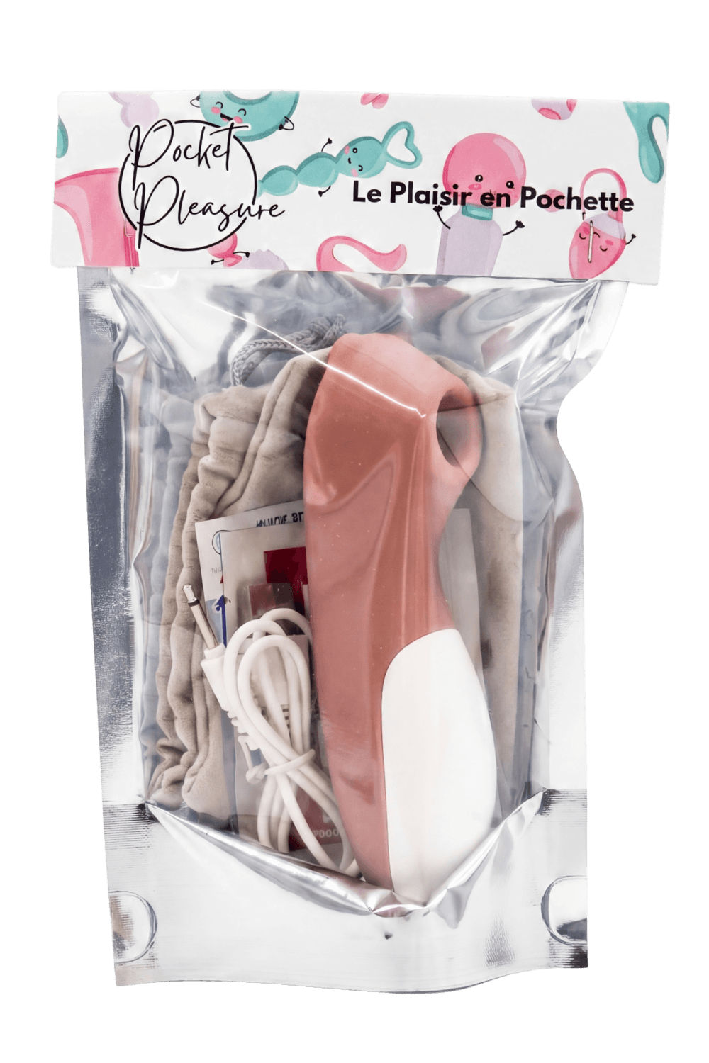 Stimulateur de clitoris Teddy Bear Pocket Pleasure 1 dosette de lubrifiant – Image 3