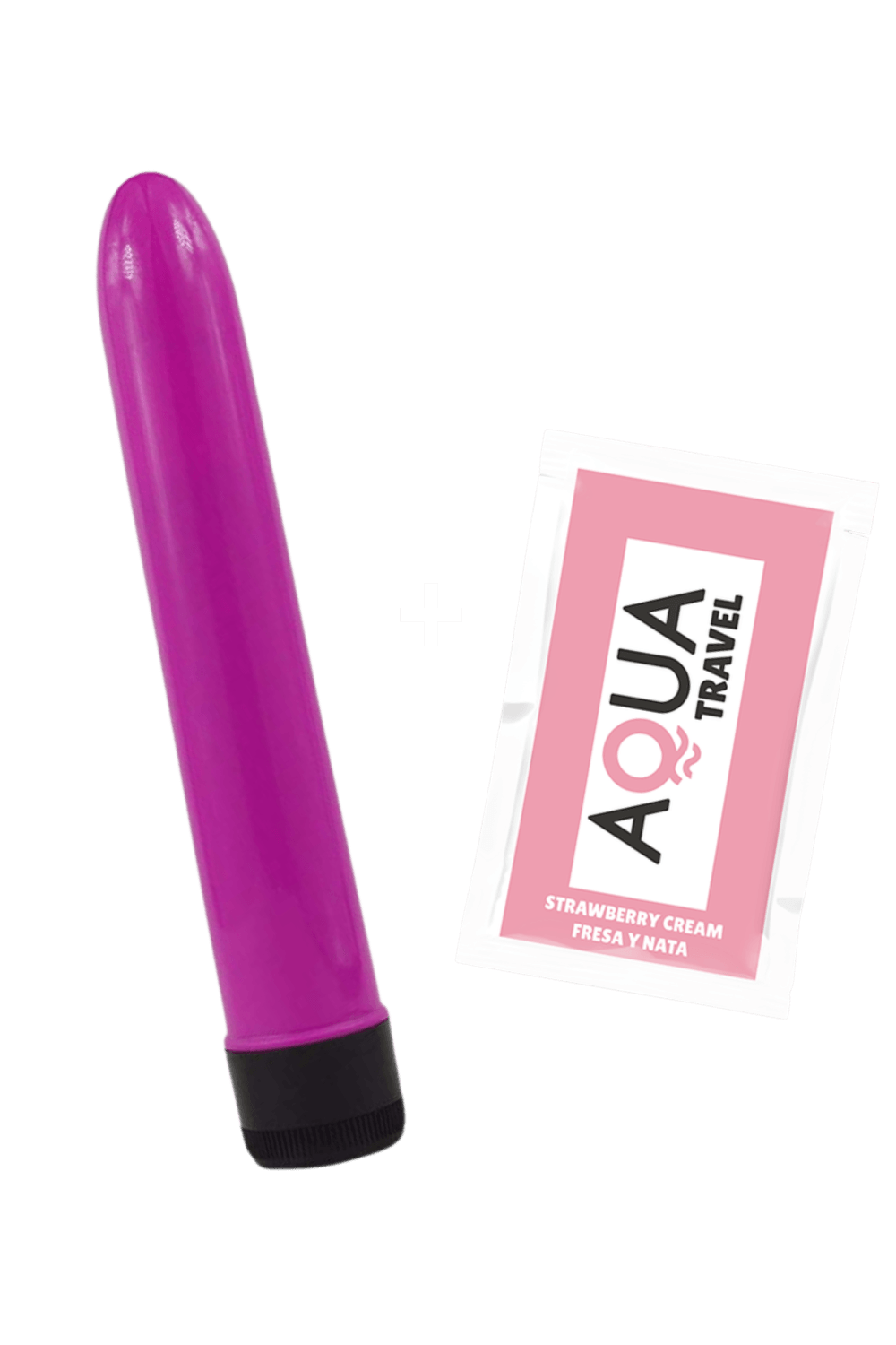 Vibromasseur Classique Violet 1 dosette de lubrifiant — Pocket Pleasure – Image 4