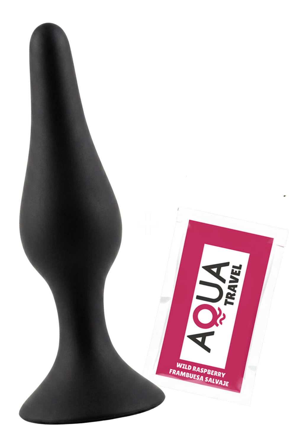 Plug Anal Noir en Silicone XL avec Ventouse Taille XL 15 cm Pocket Pleasure 1 dosette de lubrifiant – Image 4