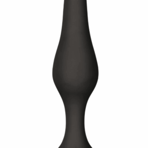 Plug Anal Noir en Silicone L avec Ventouse Taille L 12,7 cm Pocket Pleasure 1 dosette de lubrifiant