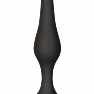 Plug Anal Noir en Silicone M avec Ventouse Taille M 11,3 cm Pocket Pleasure 1 dosette de lubrifiant