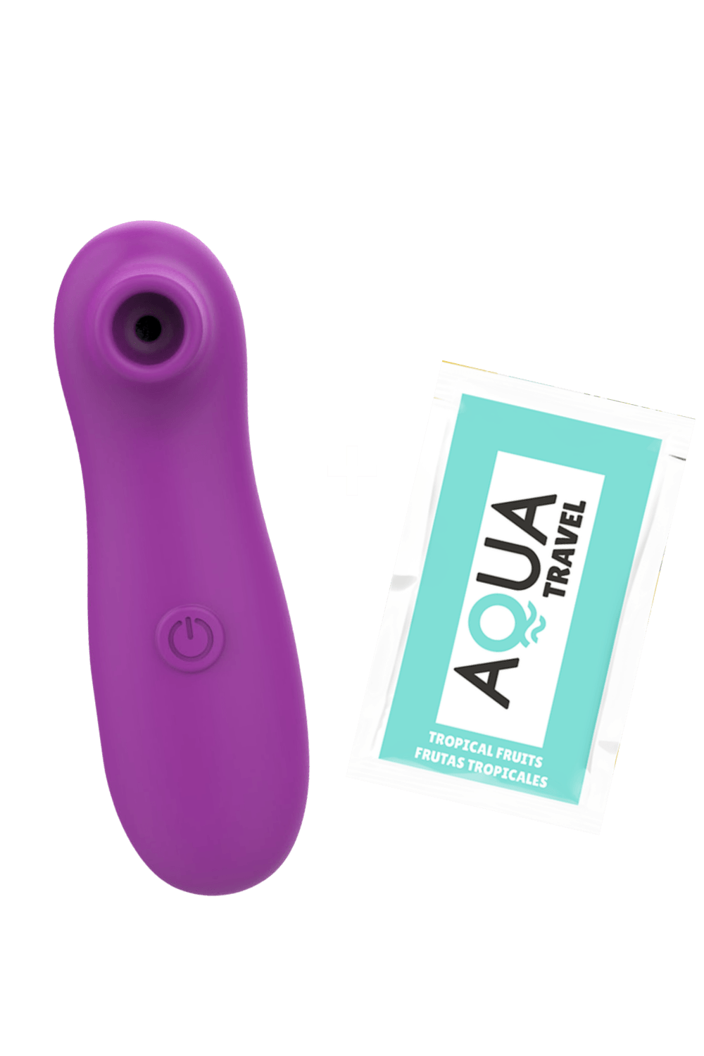 Stimulateur Clitoridien Vibrant Sans Contact Violet 1 dosette de lubrifiant — Pocket Pleasure – Image 4