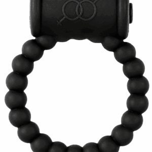 Cockring Vibrant Perlé Noir 1 dosette de lubrifiant — Pocket Pleasure