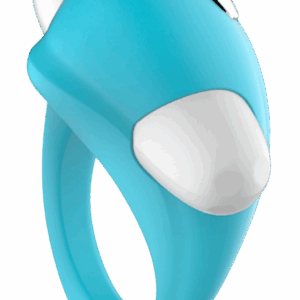 Cockring Vibrant Dauphin Bleu 1 dosette de lubrifiant — Pocket Pleasure