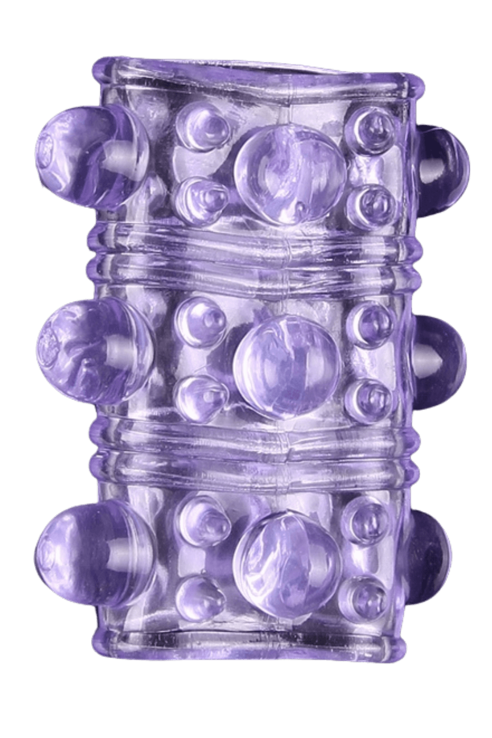 Gaine Pénienne Picots Violette 1 dosette lubrifiant — Pocket Pleasure – Image 2