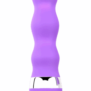 Mini Vibromasseur violet ondulés Pocket Pleasure 1 dosette de lubrifiant