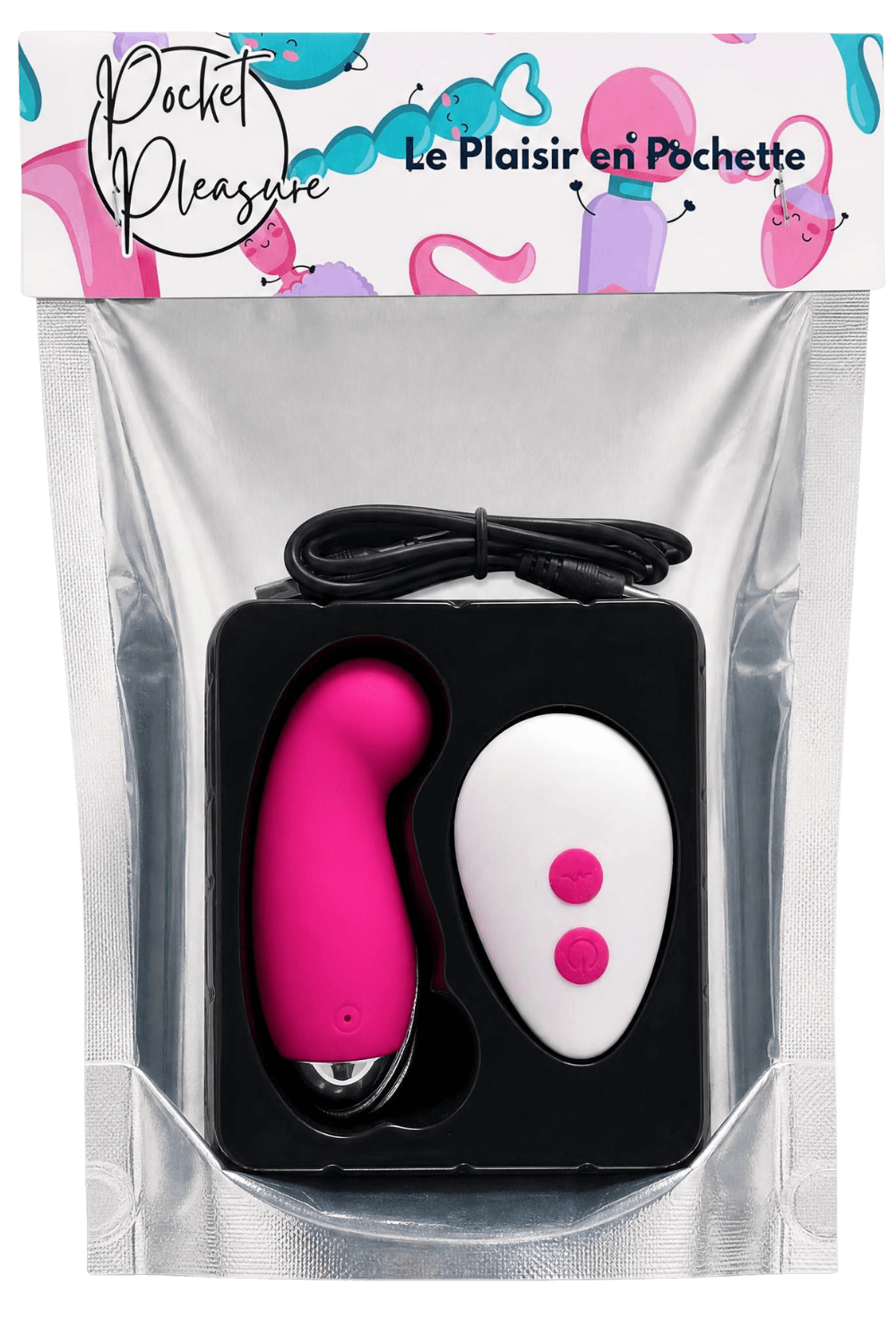 Œuf Vibrant Télécommandé 10 Modes Rose 1 dosette de lubrifiant — Pocket Pleasure