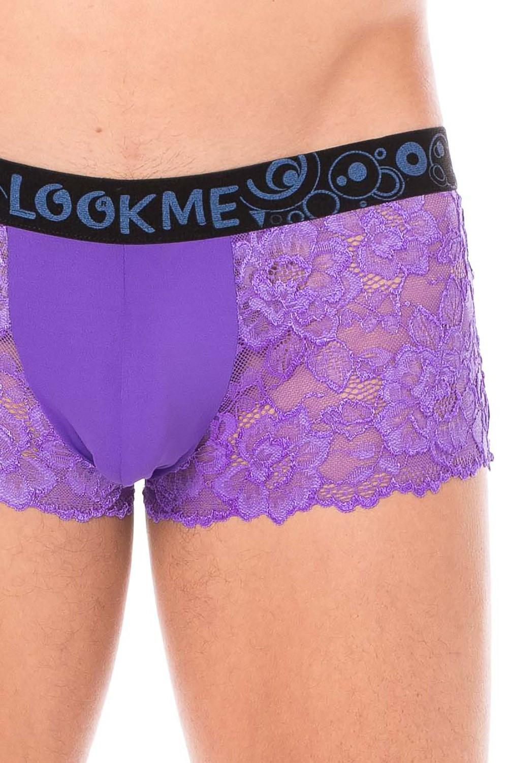 Boxer violet en dentelle délicate – Image 4