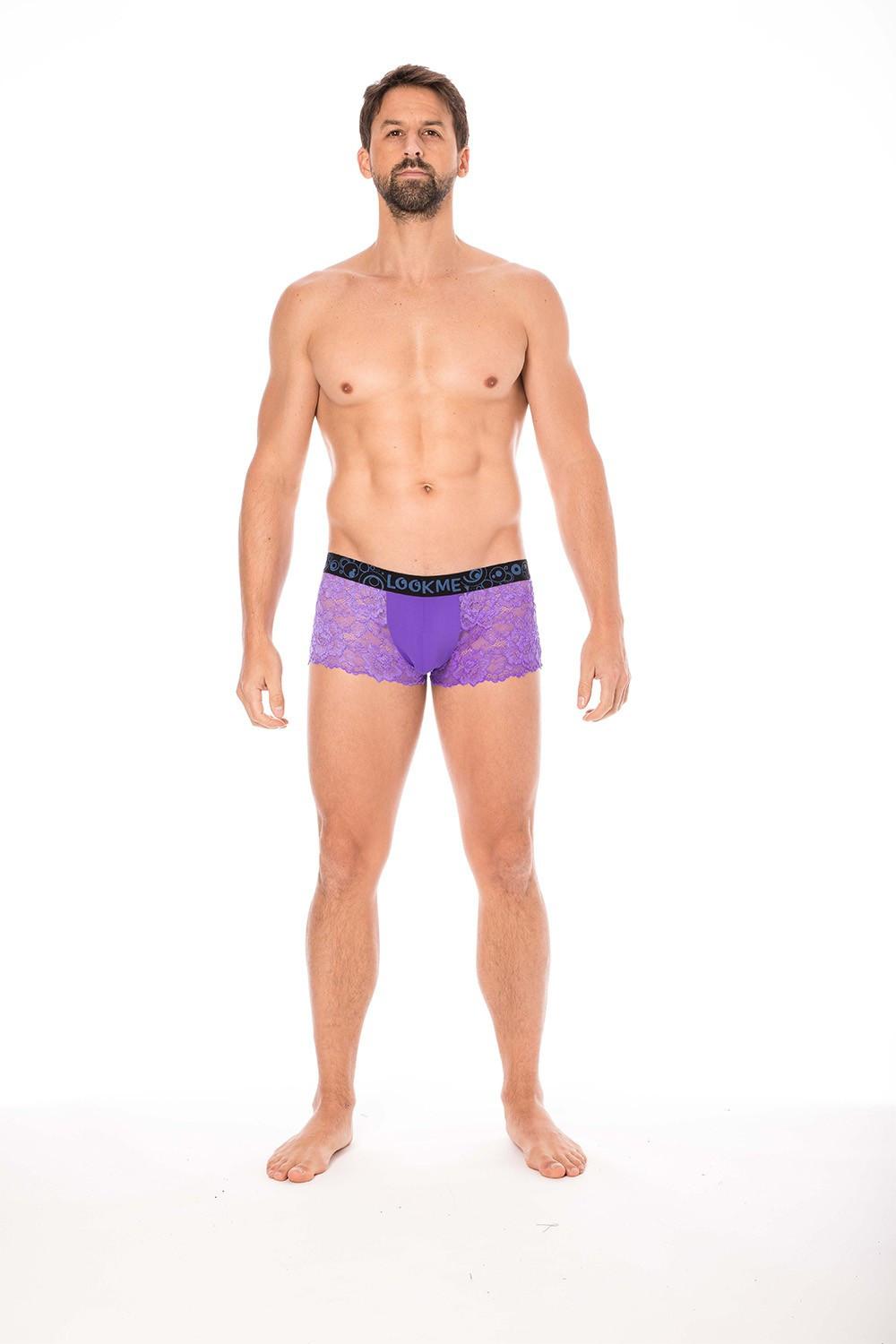 Boxer violet en dentelle délicate – Image 5