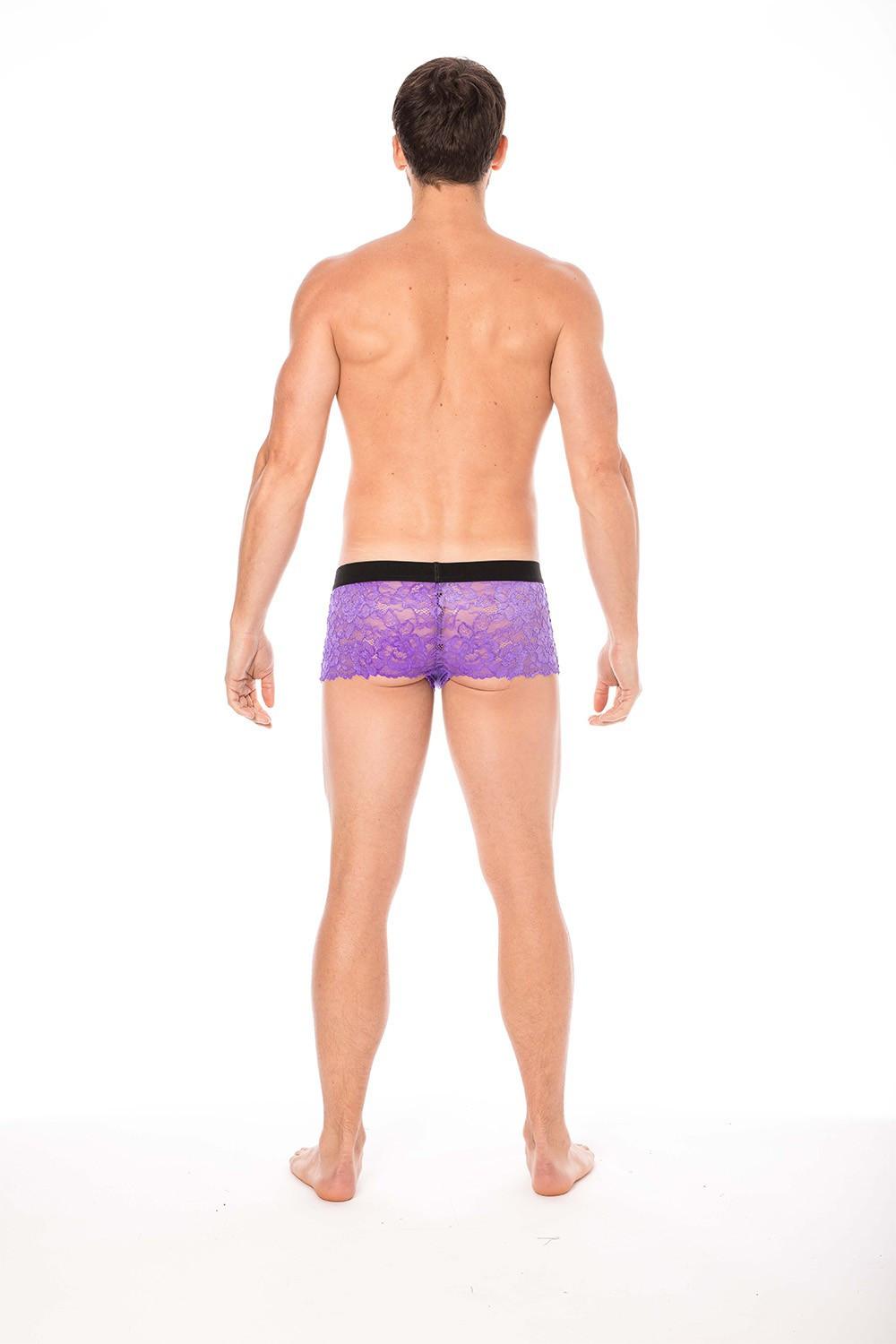 Boxer violet en dentelle délicate – Image 6