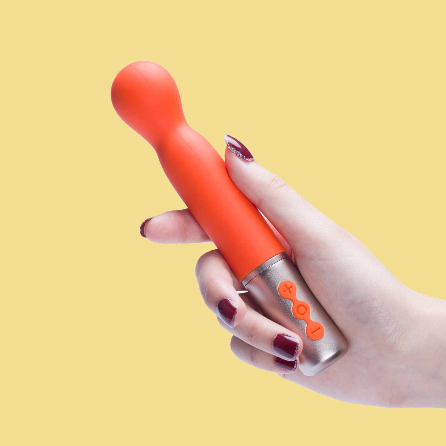 Partschinite - The naughty collection - Vibromasseur à tête interchangeable Orange – Image 4